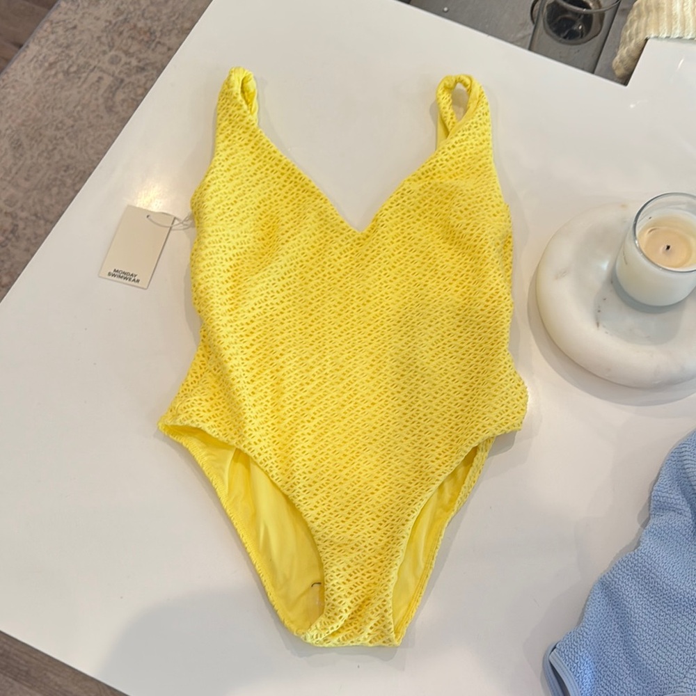 Monday Swimwear Yellow One Piece